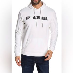 Diesel Logo Front Knit Hoodie